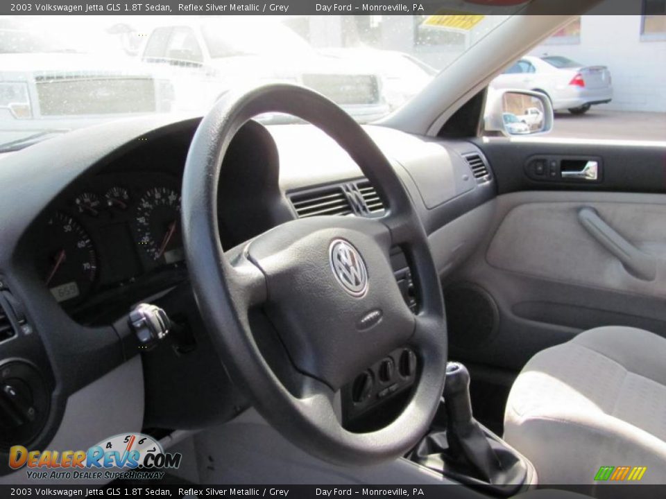 2003 Volkswagen Jetta GLS 1.8T Sedan Reflex Silver Metallic / Grey Photo #9