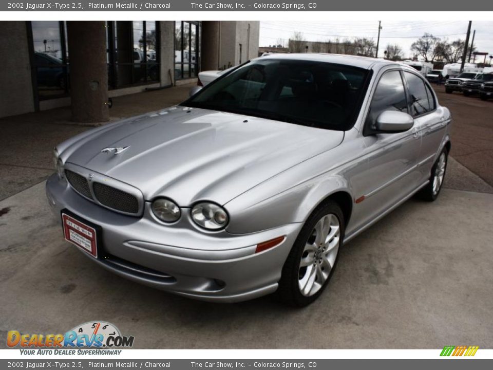 2002 Jaguar X-Type 2.5 Platinum Metallic / Charcoal Photo #2