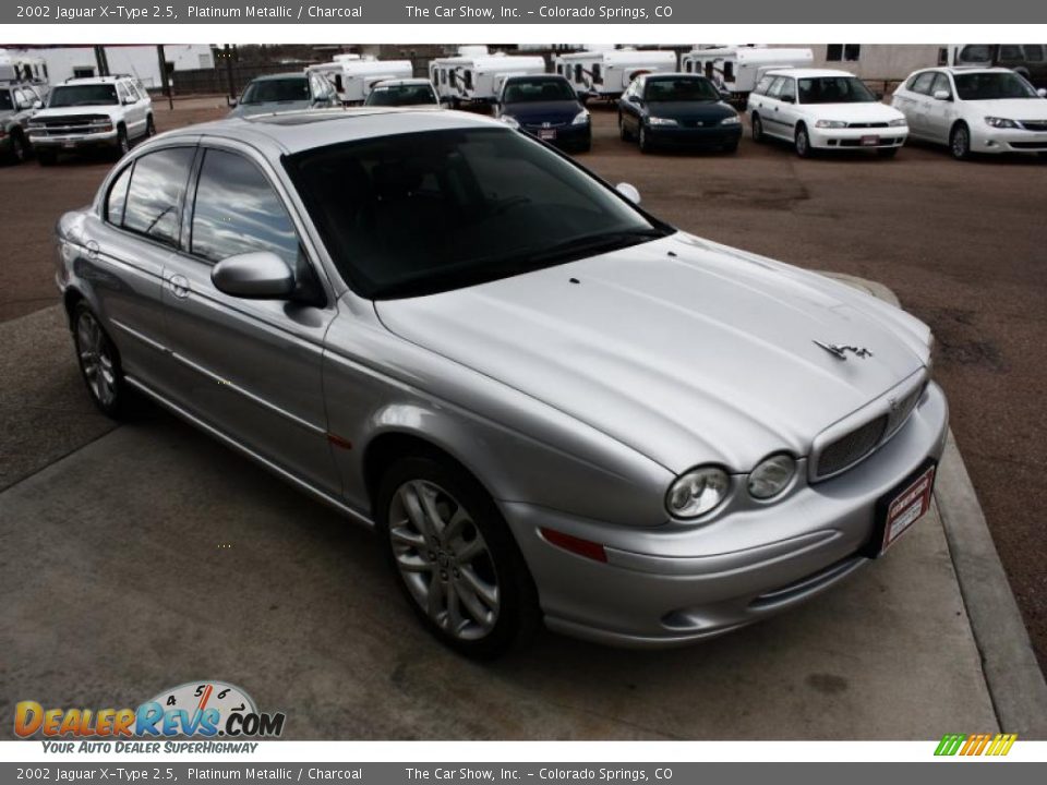 2002 Jaguar X-Type 2.5 Platinum Metallic / Charcoal Photo #3