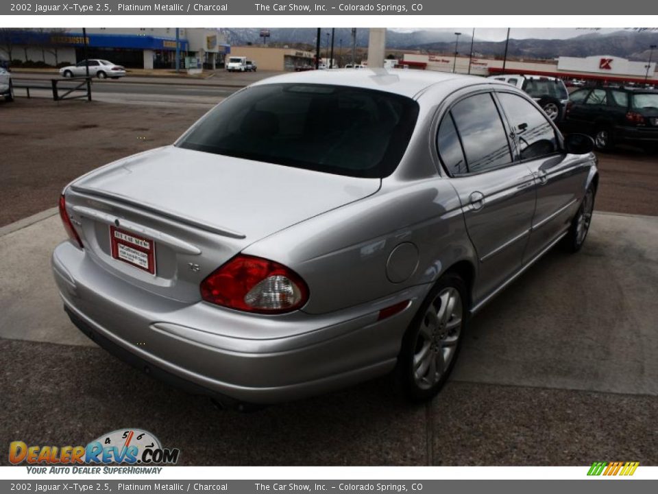 2002 Jaguar X-Type 2.5 Platinum Metallic / Charcoal Photo #4