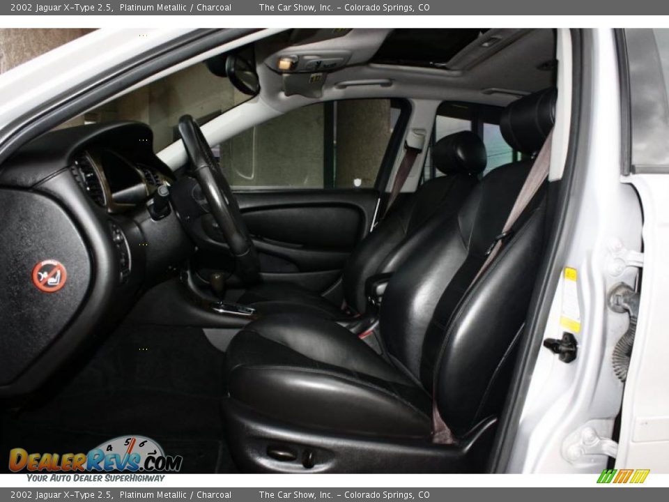 2002 Jaguar X-Type 2.5 Platinum Metallic / Charcoal Photo #6