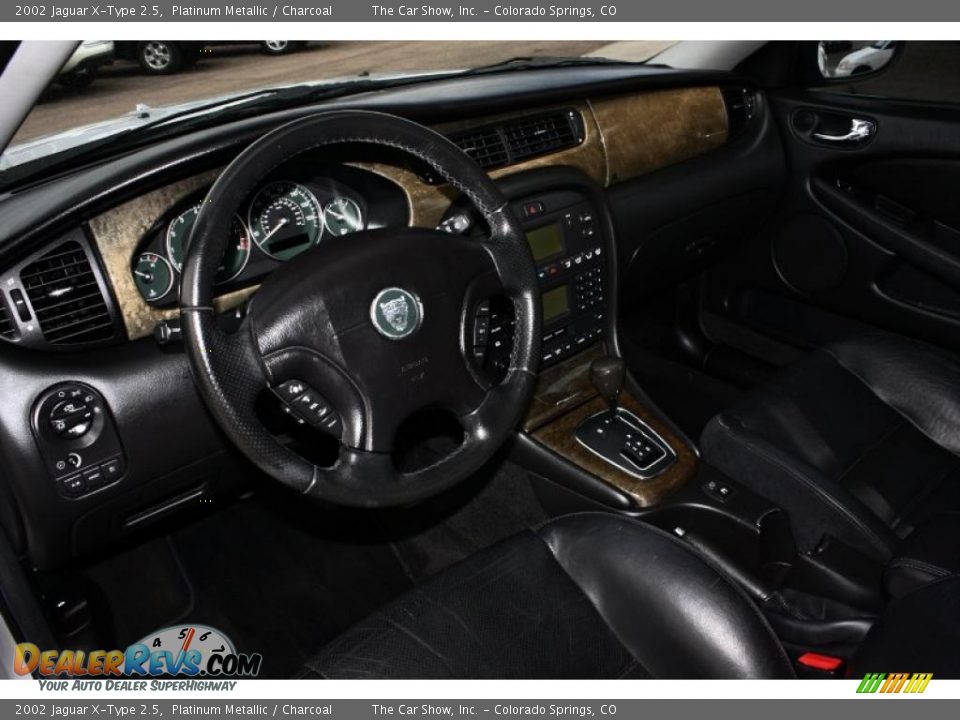 2002 Jaguar X-Type 2.5 Platinum Metallic / Charcoal Photo #7