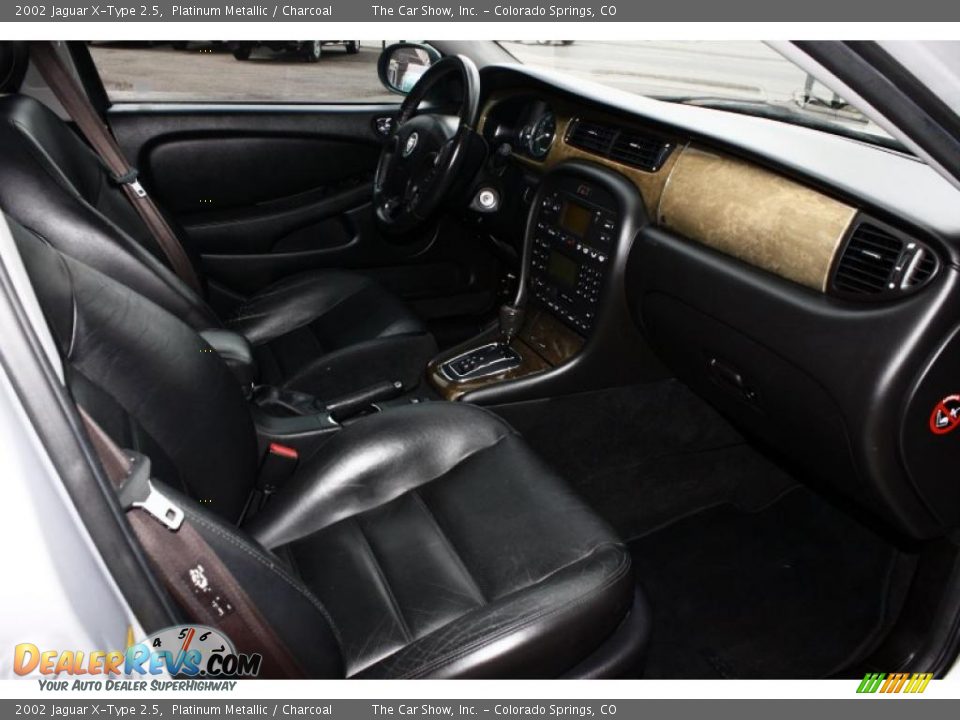 2002 Jaguar X-Type 2.5 Platinum Metallic / Charcoal Photo #12