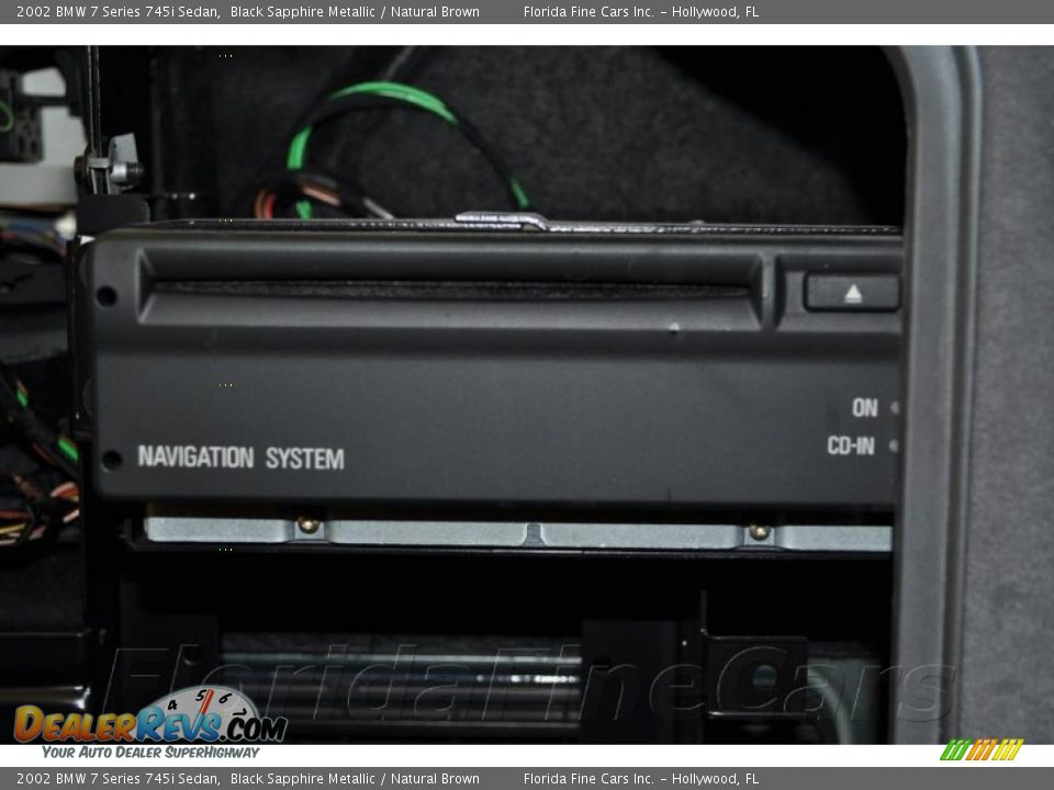 2002 BMW 7 Series 745i Sedan Black Sapphire Metallic / Natural Brown Photo #16