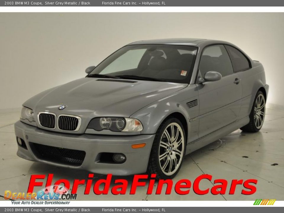 2003 BMW M3 Coupe Silver Grey Metallic / Black Photo #1