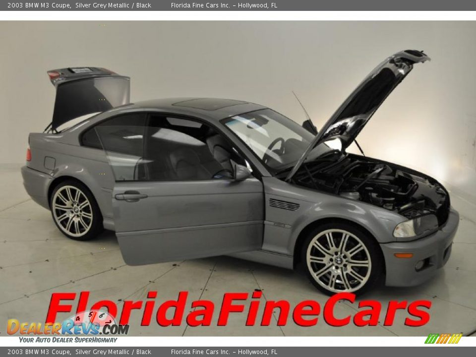 2003 BMW M3 Coupe Silver Grey Metallic / Black Photo #7
