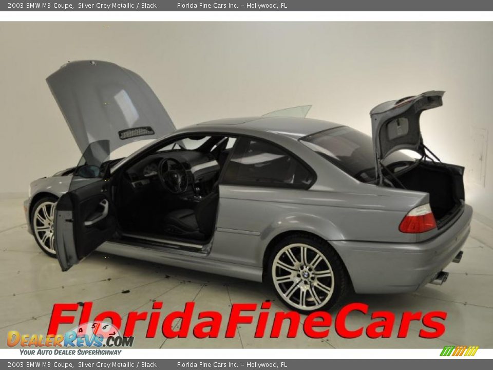 2003 BMW M3 Coupe Silver Grey Metallic / Black Photo #8