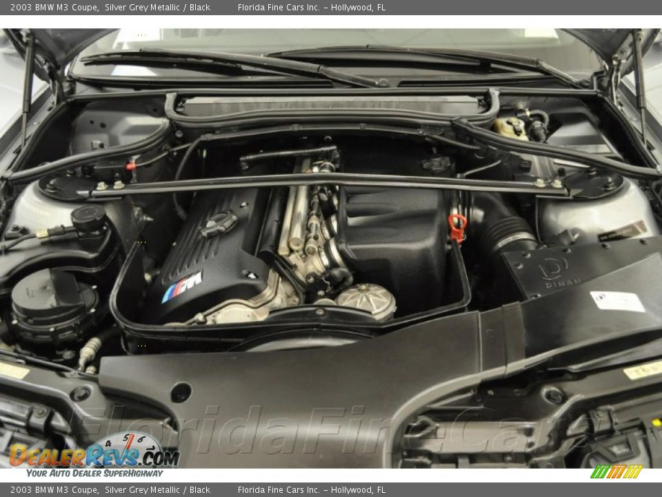 2003 BMW M3 Coupe Silver Grey Metallic / Black Photo #9