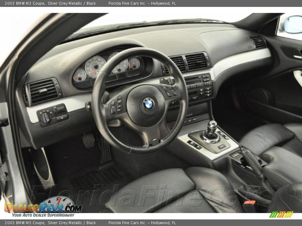 2003 BMW M3 Coupe Silver Grey Metallic / Black Photo #12