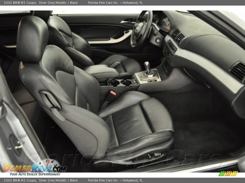 2003 BMW M3 Coupe Silver Grey Metallic / Black Photo #13