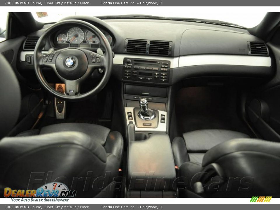2003 BMW M3 Coupe Silver Grey Metallic / Black Photo #15