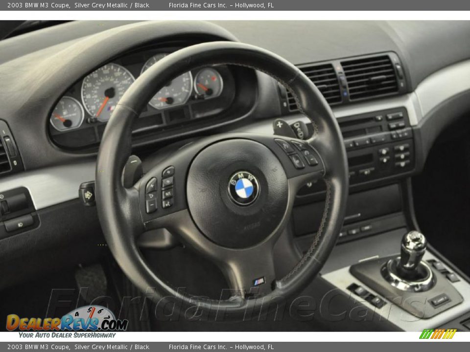 2003 BMW M3 Coupe Silver Grey Metallic / Black Photo #17