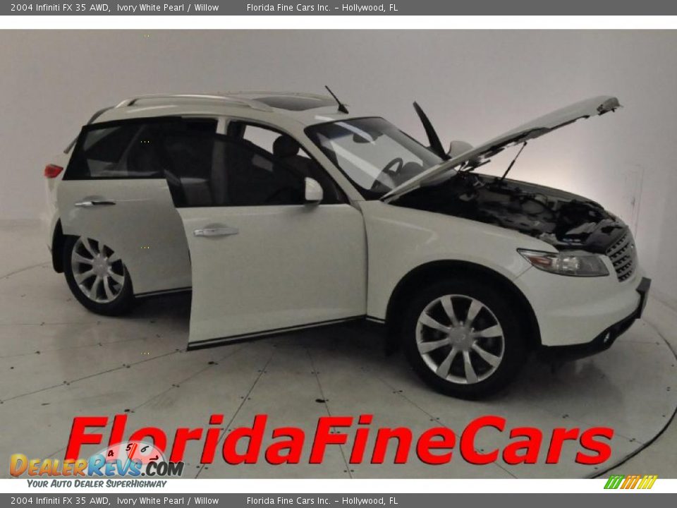 2004 Infiniti FX 35 AWD Ivory White Pearl / Willow Photo #7