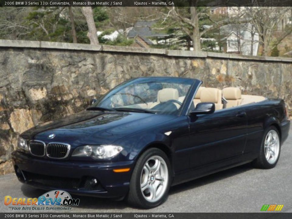 2006 BMW 3 Series 330i Convertible Monaco Blue Metallic / Sand Photo #1