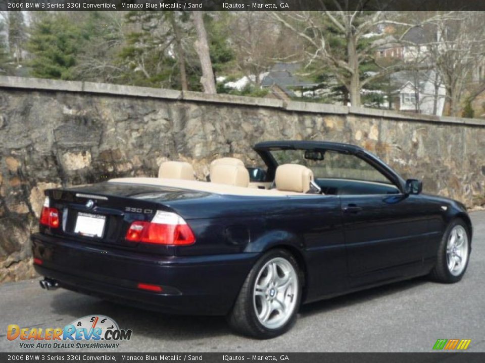 2006 BMW 3 Series 330i Convertible Monaco Blue Metallic / Sand Photo #3