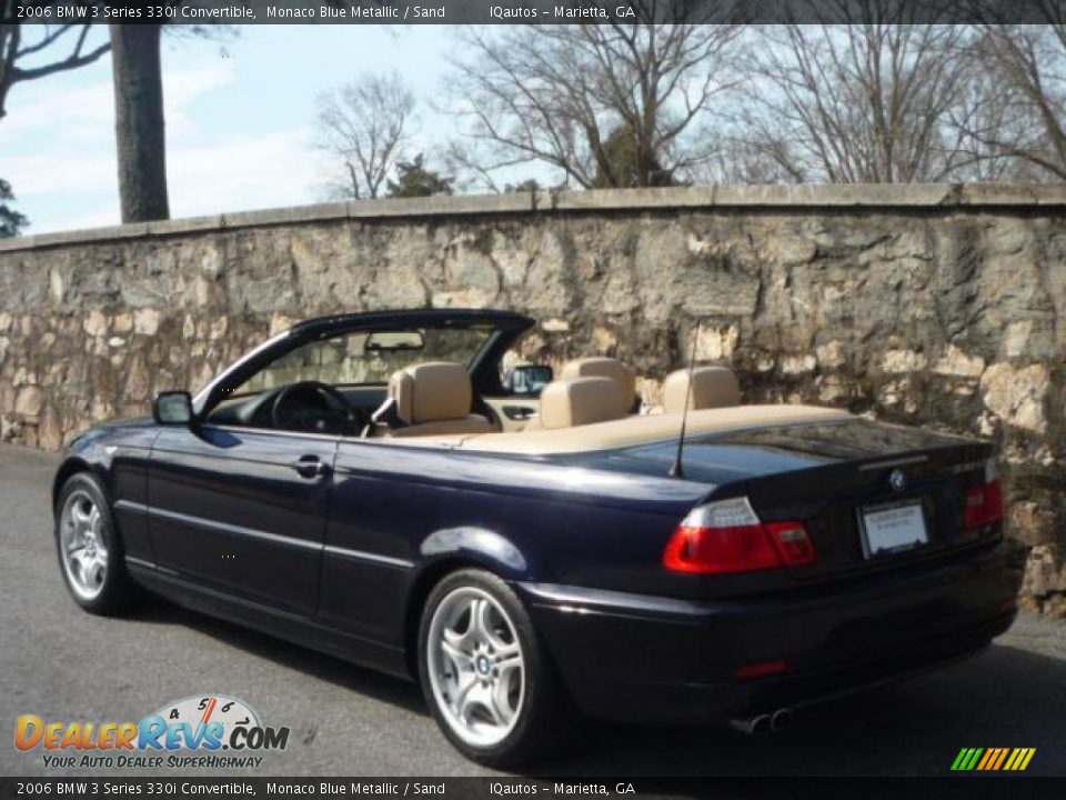 2006 BMW 3 Series 330i Convertible Monaco Blue Metallic / Sand Photo #4