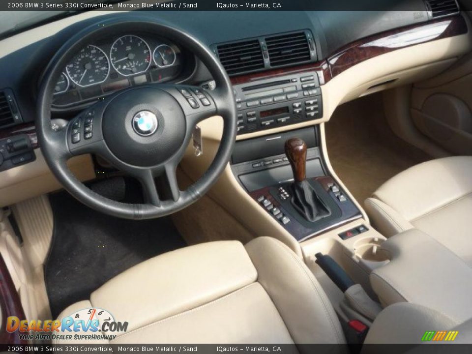 2006 BMW 3 Series 330i Convertible Monaco Blue Metallic / Sand Photo #9