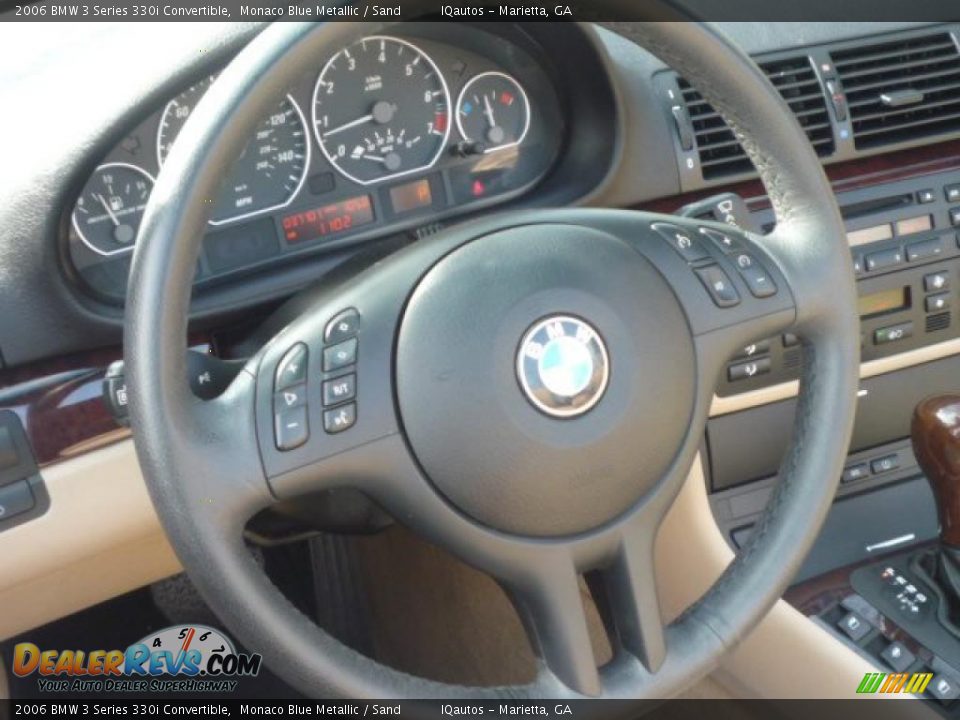 2006 BMW 3 Series 330i Convertible Monaco Blue Metallic / Sand Photo #10