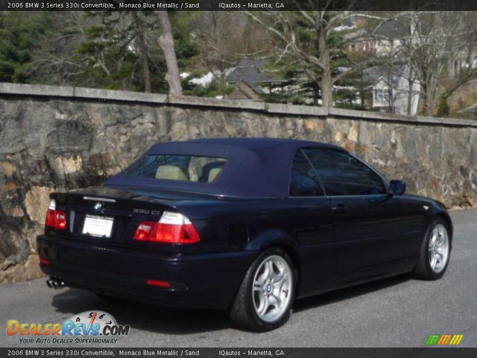 2006 BMW 3 Series 330i Convertible Monaco Blue Metallic / Sand Photo #11
