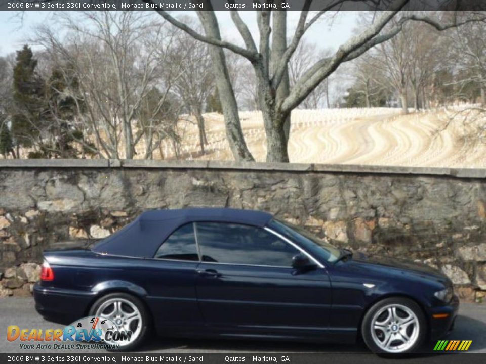 2006 BMW 3 Series 330i Convertible Monaco Blue Metallic / Sand Photo #12
