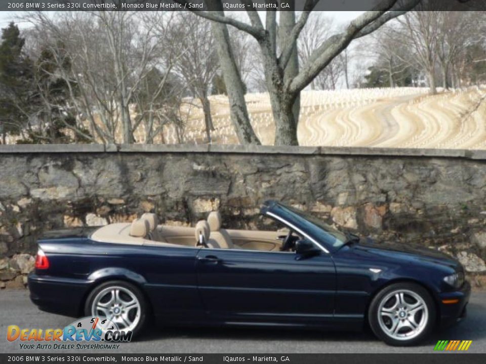 2006 BMW 3 Series 330i Convertible Monaco Blue Metallic / Sand Photo #13