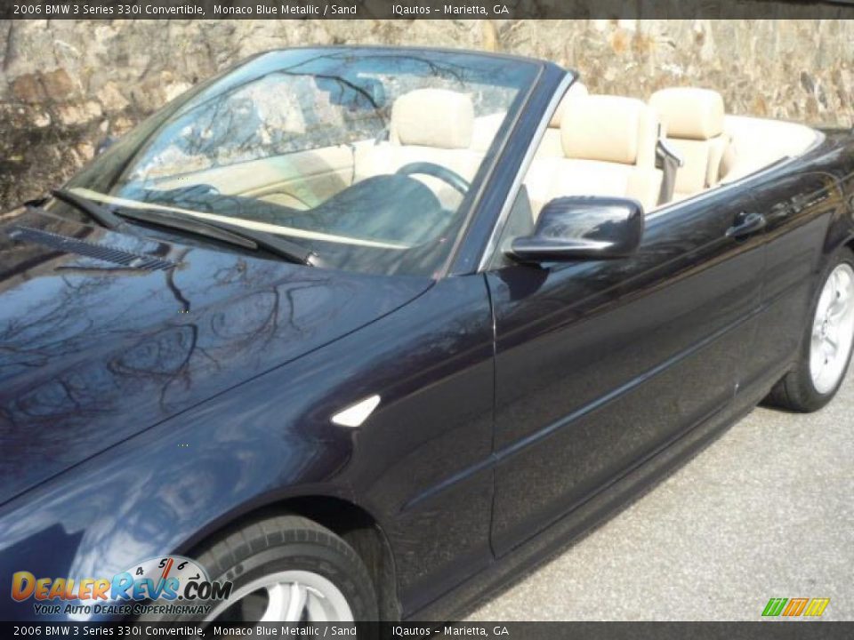 2006 BMW 3 Series 330i Convertible Monaco Blue Metallic / Sand Photo #15