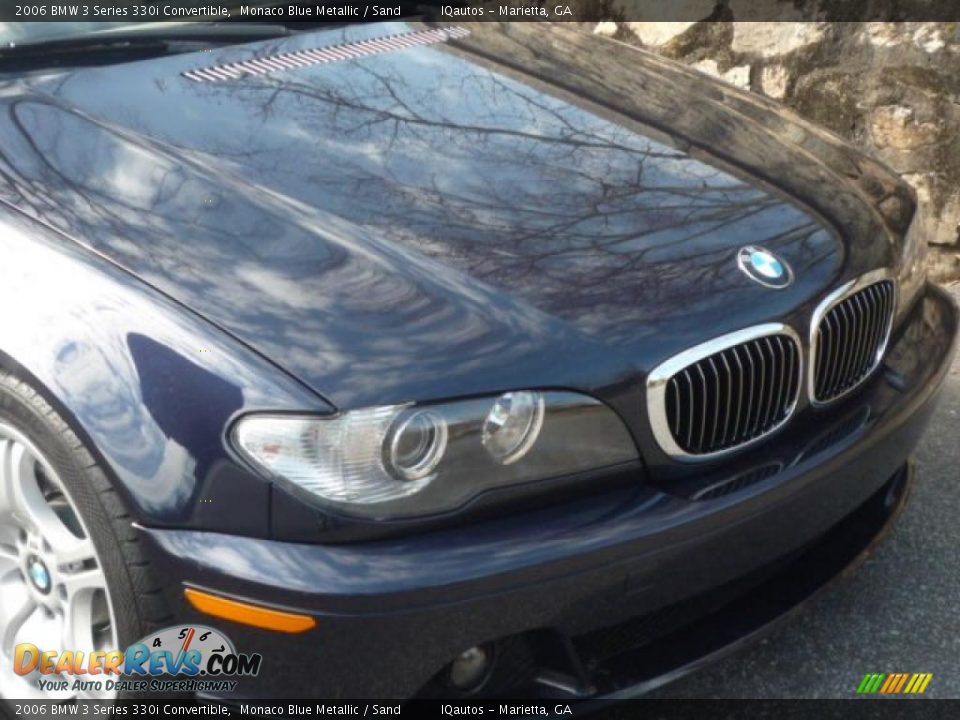 2006 BMW 3 Series 330i Convertible Monaco Blue Metallic / Sand Photo #16