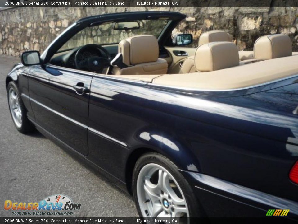 2006 BMW 3 Series 330i Convertible Monaco Blue Metallic / Sand Photo #17