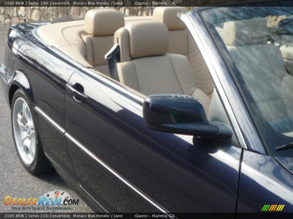 2006 BMW 3 Series 330i Convertible Monaco Blue Metallic / Sand Photo #18