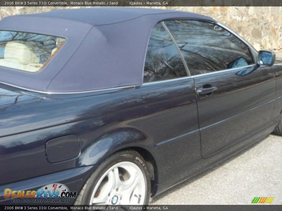 2006 BMW 3 Series 330i Convertible Monaco Blue Metallic / Sand Photo #20