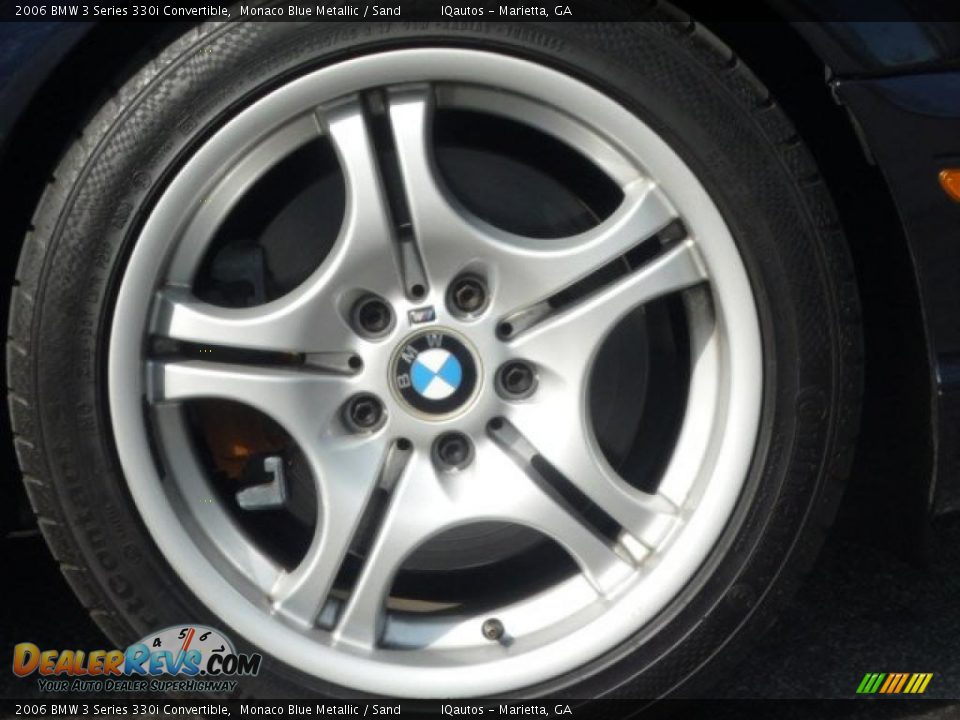 2006 BMW 3 Series 330i Convertible Monaco Blue Metallic / Sand Photo #21