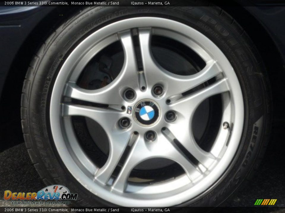 2006 BMW 3 Series 330i Convertible Monaco Blue Metallic / Sand Photo #22