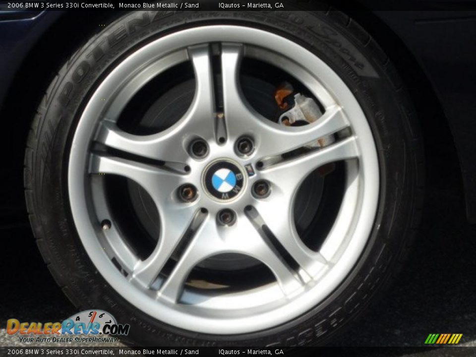 2006 BMW 3 Series 330i Convertible Monaco Blue Metallic / Sand Photo #23
