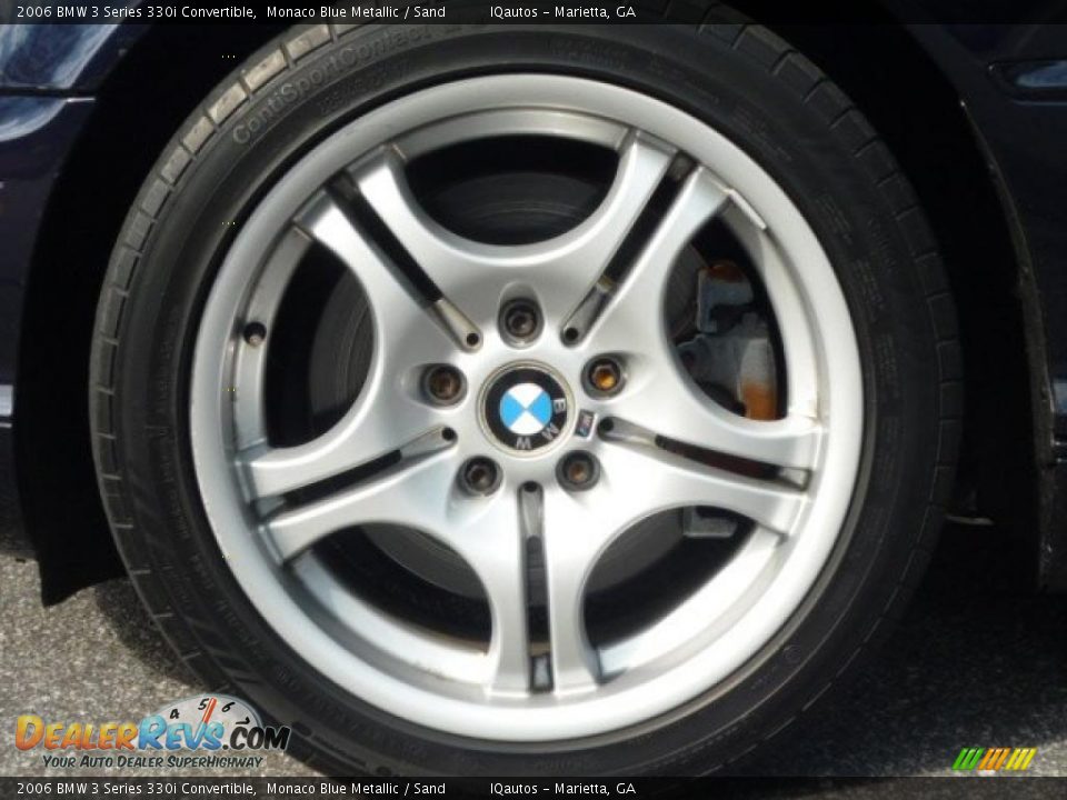 2006 BMW 3 Series 330i Convertible Monaco Blue Metallic / Sand Photo #24