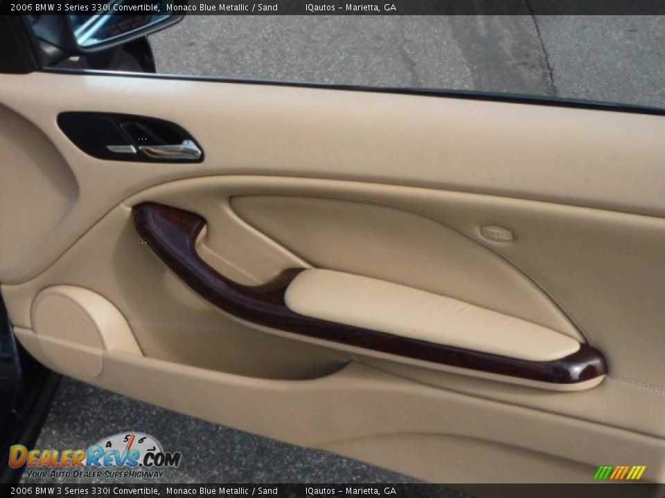 2006 BMW 3 Series 330i Convertible Monaco Blue Metallic / Sand Photo #25