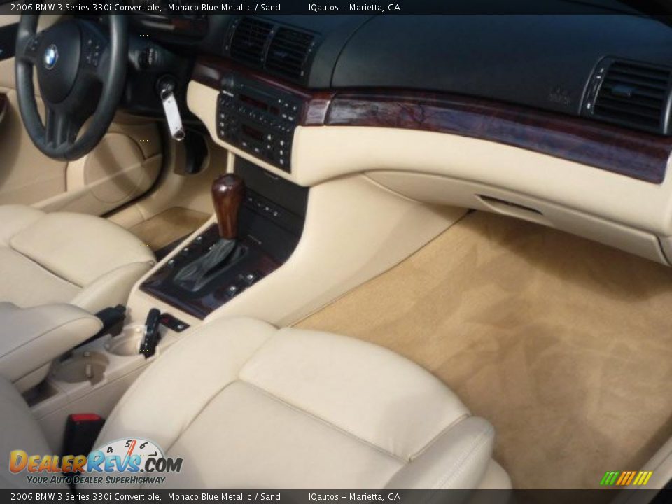 2006 BMW 3 Series 330i Convertible Monaco Blue Metallic / Sand Photo #26