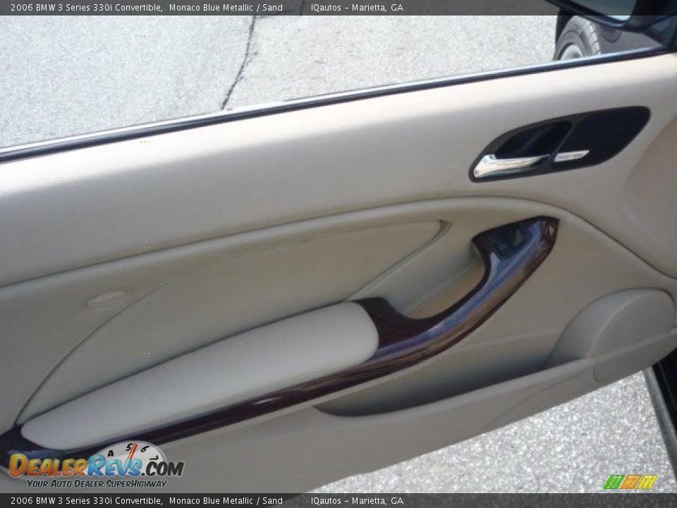 2006 BMW 3 Series 330i Convertible Monaco Blue Metallic / Sand Photo #27