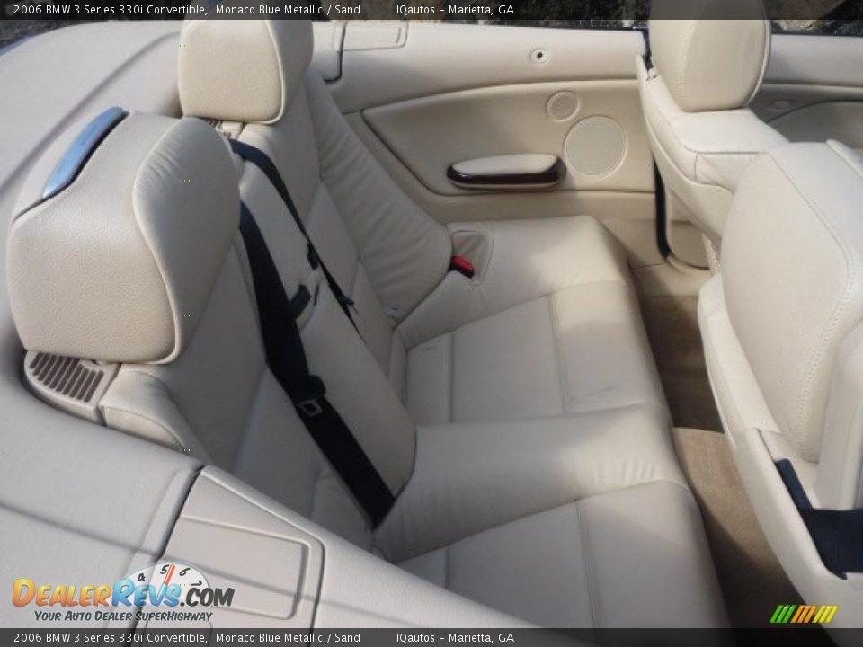 2006 BMW 3 Series 330i Convertible Monaco Blue Metallic / Sand Photo #28