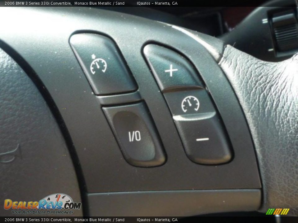 2006 BMW 3 Series 330i Convertible Monaco Blue Metallic / Sand Photo #33
