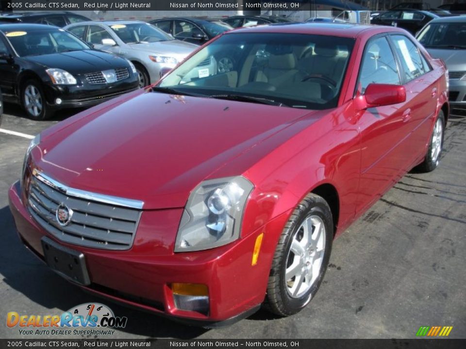 2005 Cadillac CTS Sedan Red Line / Light Neutral Photo #1