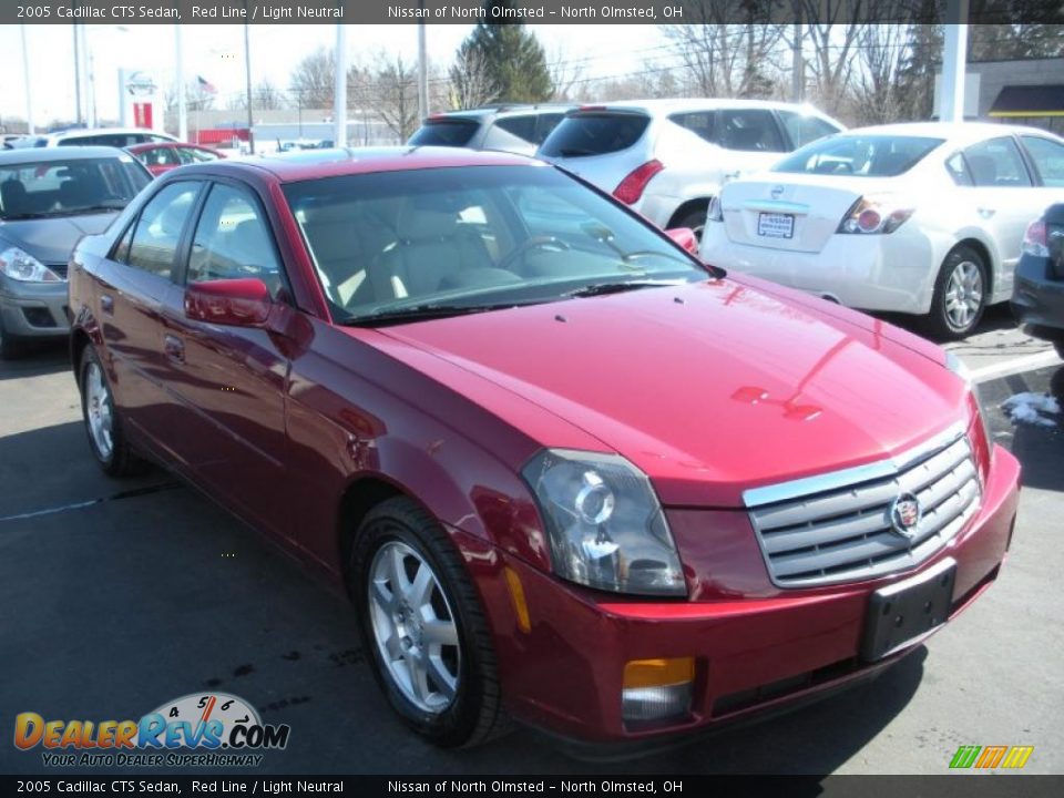 2005 Cadillac CTS Sedan Red Line / Light Neutral Photo #3