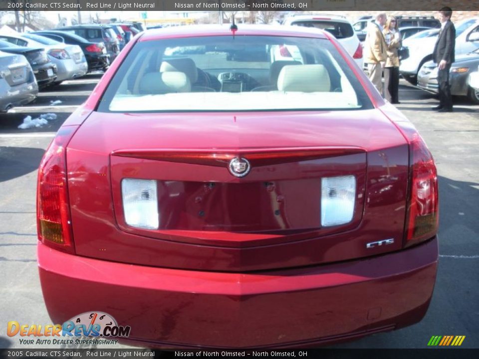 2005 Cadillac CTS Sedan Red Line / Light Neutral Photo #6