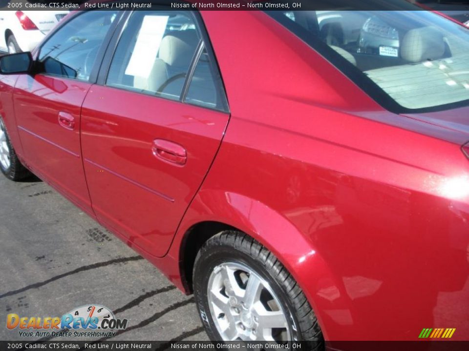 2005 Cadillac CTS Sedan Red Line / Light Neutral Photo #7