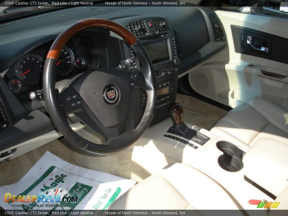 2005 Cadillac CTS Sedan Red Line / Light Neutral Photo #11