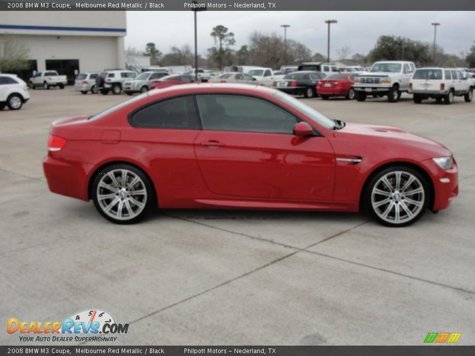 2008 BMW M3 Coupe Melbourne Red Metallic / Black Photo #2