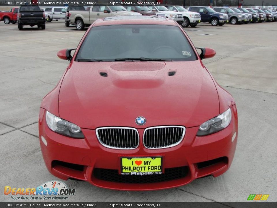 2008 BMW M3 Coupe Melbourne Red Metallic / Black Photo #8