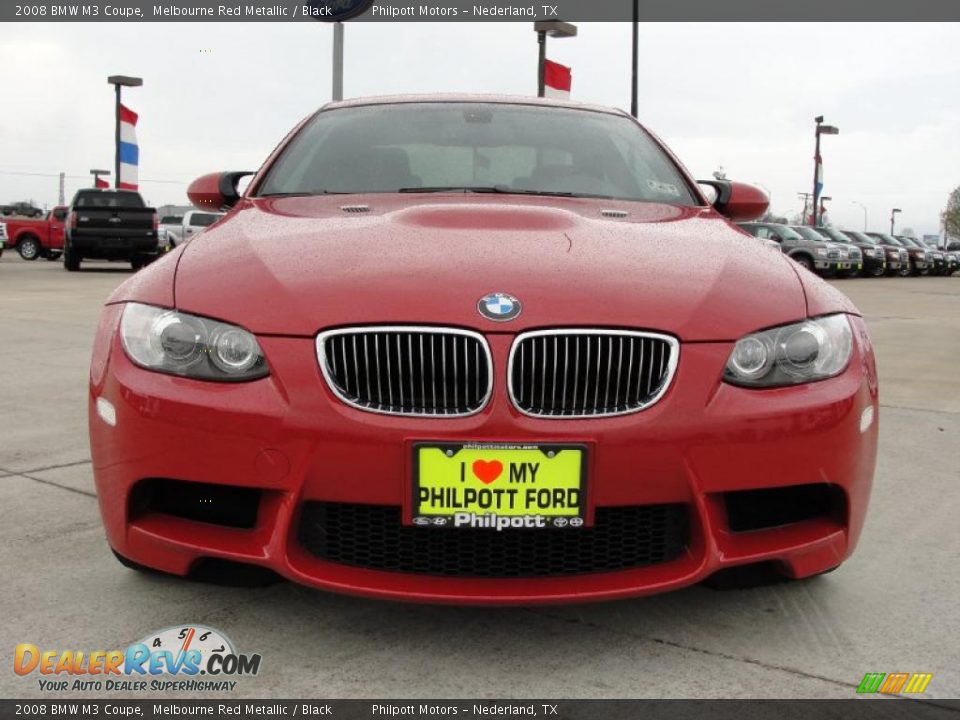 2008 BMW M3 Coupe Melbourne Red Metallic / Black Photo #9