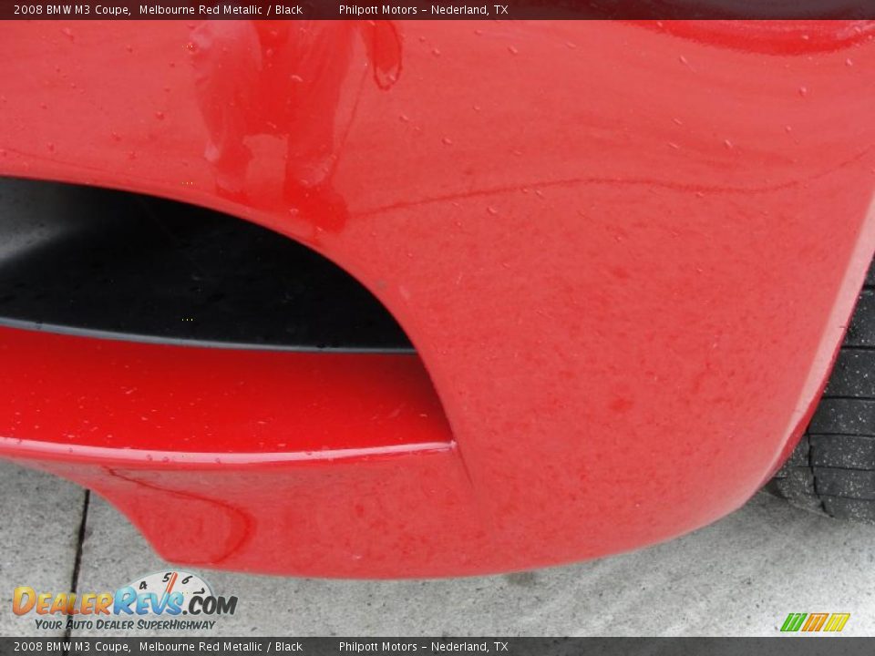 2008 BMW M3 Coupe Melbourne Red Metallic / Black Photo #11