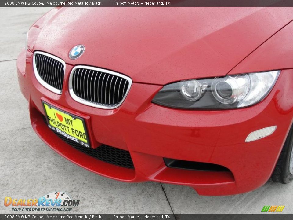 2008 BMW M3 Coupe Melbourne Red Metallic / Black Photo #12