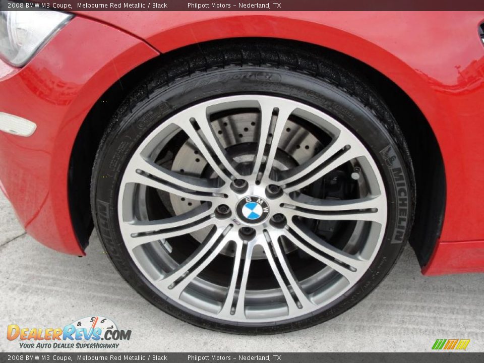 2008 BMW M3 Coupe Melbourne Red Metallic / Black Photo #13